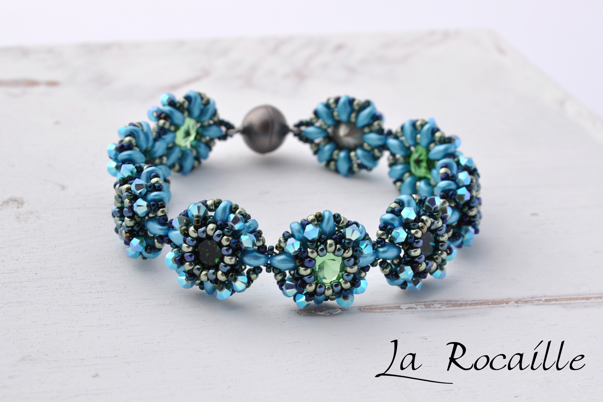 Bracelet Lorina - blue green version