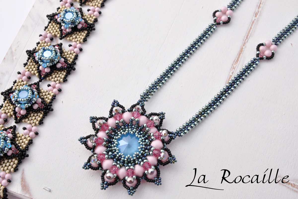 Necklace Granada - Pink Blue Version
