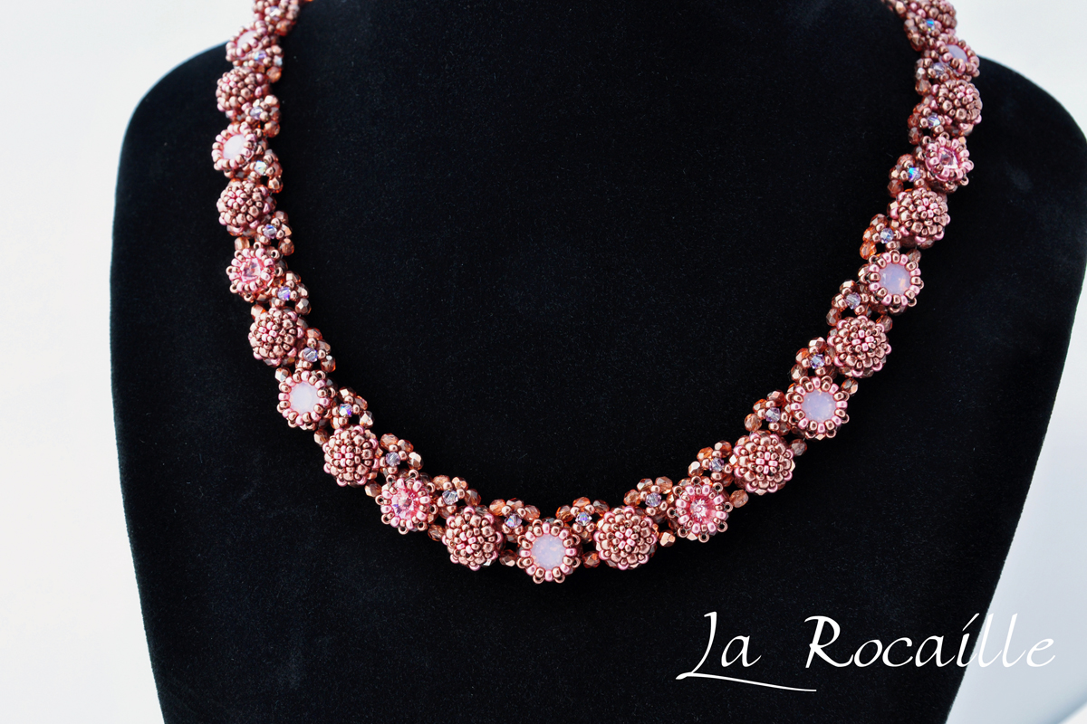 Necklace Karin - pink copper version