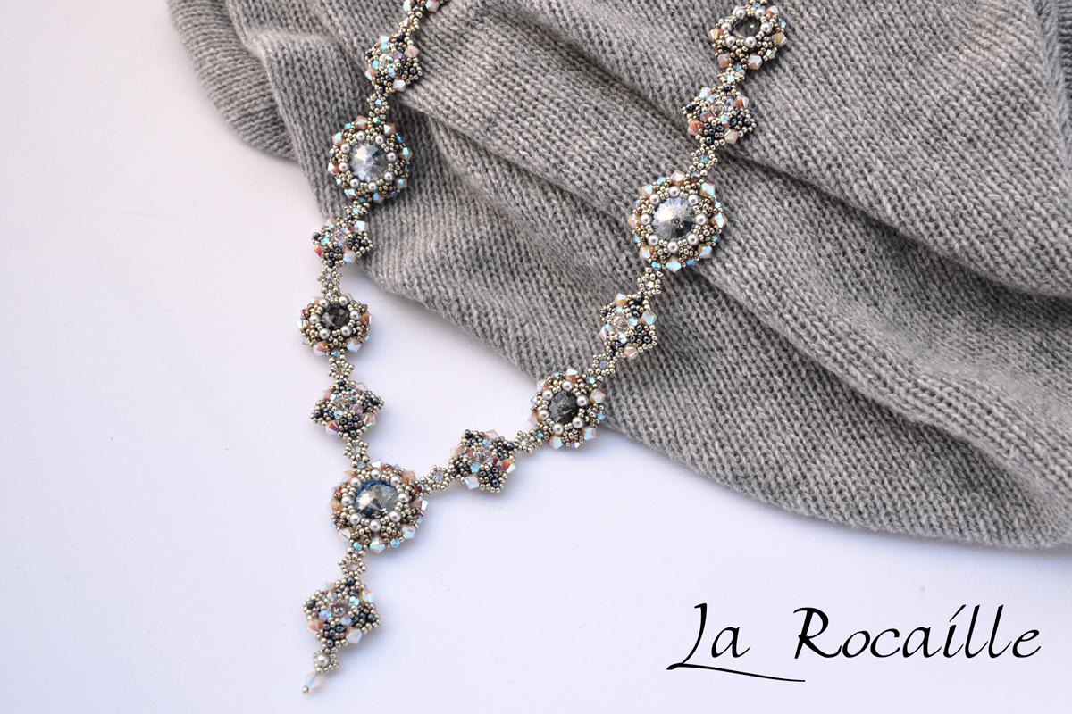 Necklace Ronja - blue silver version