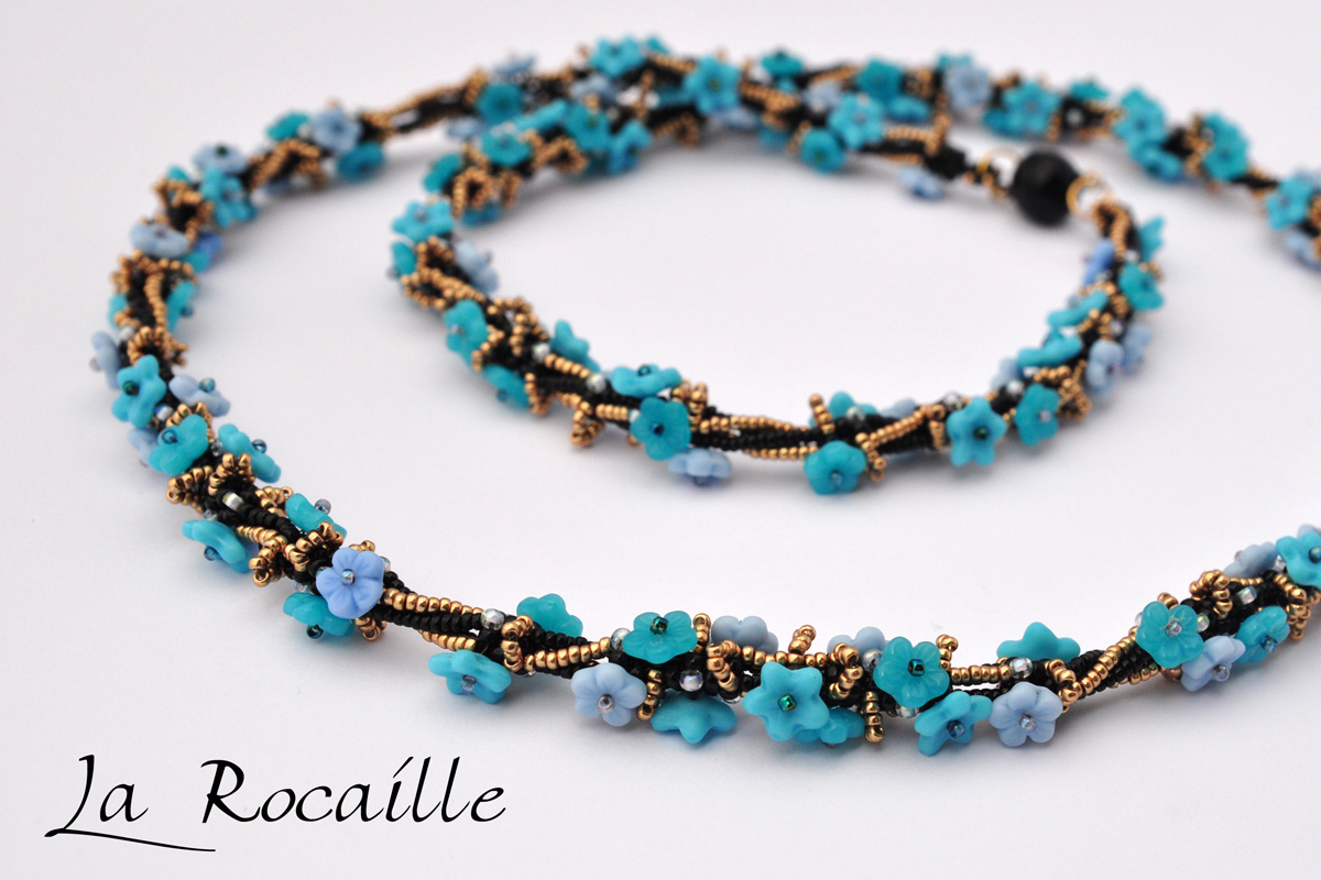 Necklace Sommerwiese - blue version